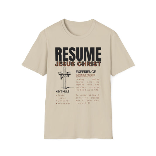 Resume Unisex Softstyle T-Shirt (12 Colors)