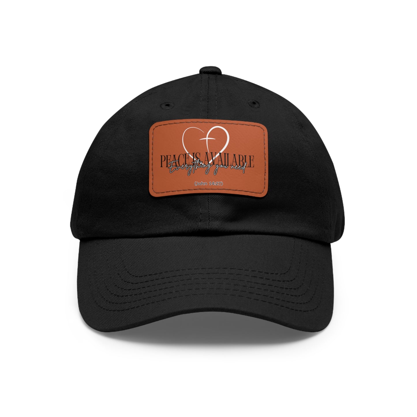 Peace Dad Hat with Leather Patch (4 Colors)