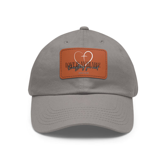 Love Dad Hat with Leather Patch (4 Colors)