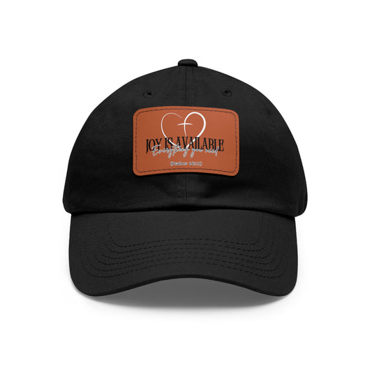 Joy Dad Hat with Leather Patch (4 Colors)